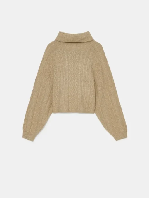 Pullover>MOHITO Pullover mit dekorativem Strickmuster Khaki