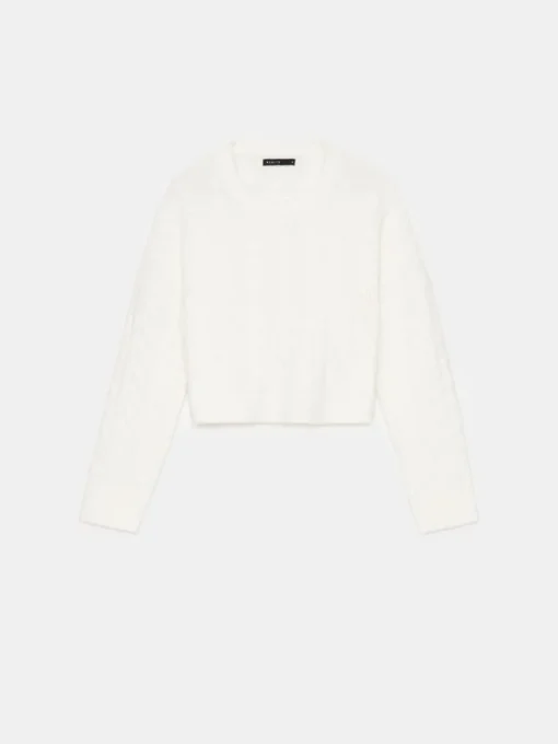 Pullover>MOHITO Pullover mit dekorativem Strickmuster Weiu00df