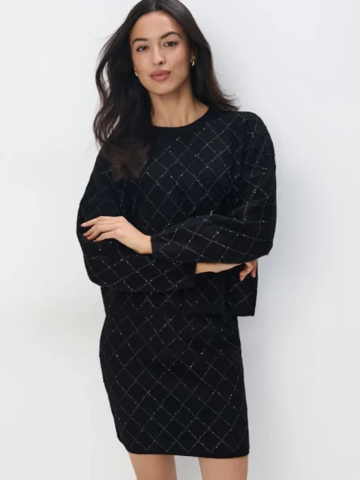 Pullover>MOHITO Pullover mit dekorativen Elementen Schwarz