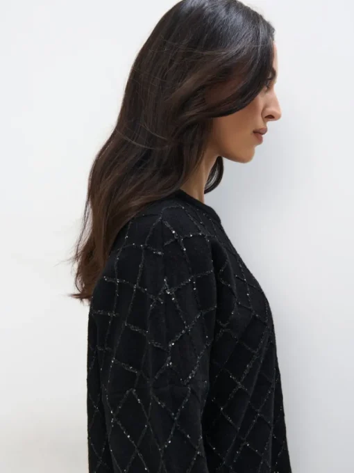 Pullover>MOHITO Pullover mit dekorativen Elementen Schwarz