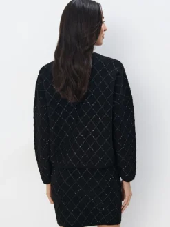Pullover></noscript>MOHITO Pullover mit dekorativen Elementen Schwarz