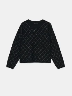 Pullover></noscript>MOHITO Pullover mit dekorativen Elementen Schwarz