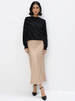 Pullover>MOHITO Pullover mit dekorativen Elementen Schwarz