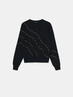 Pullover></noscript>MOHITO Pullover mit dekorativen Elementen Schwarz