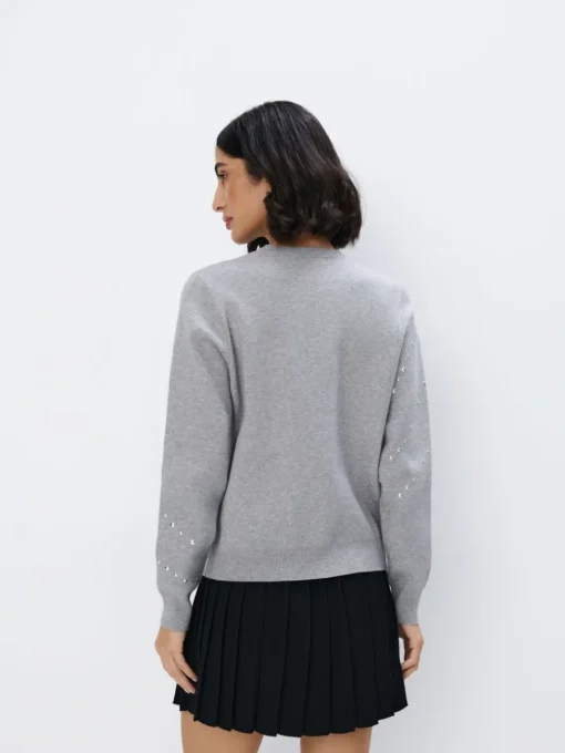 Pullover>MOHITO Pullover mit dekorativen Elementen Grau