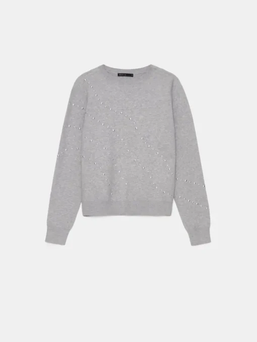 Pullover>MOHITO Pullover mit dekorativen Elementen Grau
