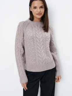 Pullover>MOHITO Pullover mit dekorativen Elementen Grau