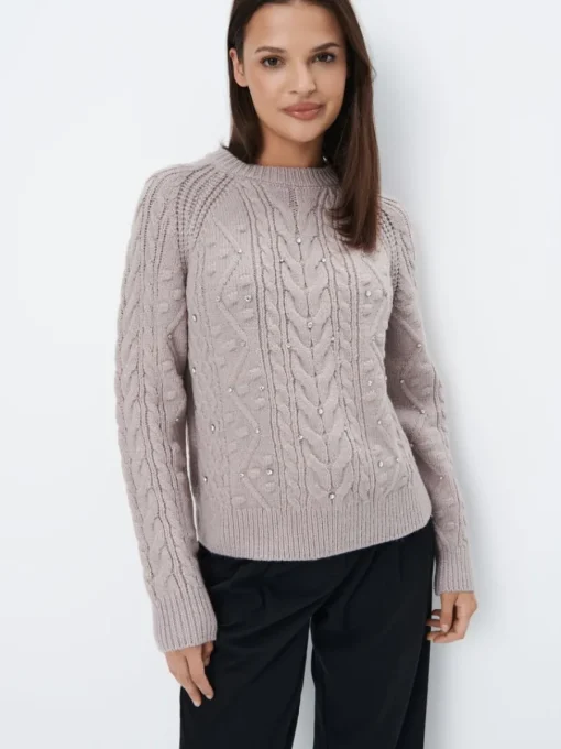 Pullover>MOHITO Pullover mit dekorativen Elementen Grau