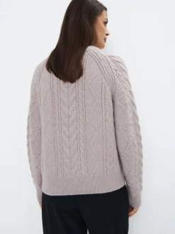 Pullover></noscript>MOHITO Pullover mit dekorativen Elementen Grau
