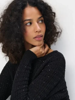 Pullover></noscript>MOHITO Pullover mit dekorativen Elementen Schwarz