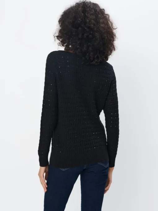 Pullover>MOHITO Pullover mit dekorativen Elementen Schwarz