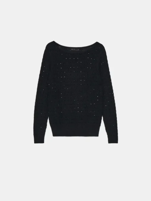 Pullover>MOHITO Pullover mit dekorativen Elementen Schwarz