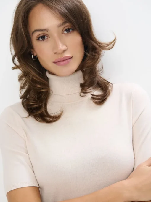 Pullover>MOHITO Pullover mit Kurzen Ärmeln Nude