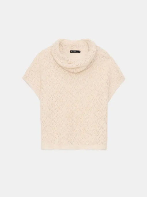 Pullover>MOHITO Pullover mit Kurzen Ärmeln Nude