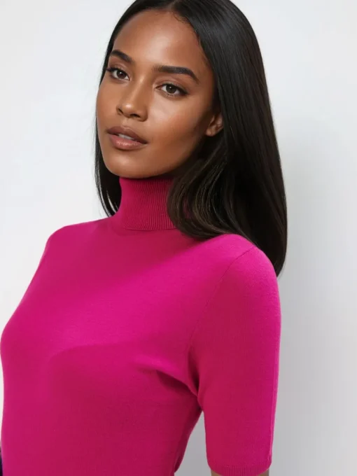 Pullover>MOHITO Pullover mit Kurzen Ärmeln Violett