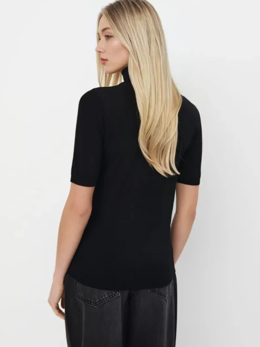 Pullover>MOHITO Pullover mit Kurzen Ärmeln Schwarz