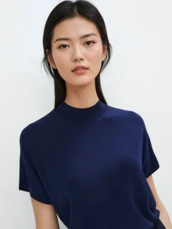 Pullover></noscript>MOHITO Pullover mit Kurzen Ärmeln Navy