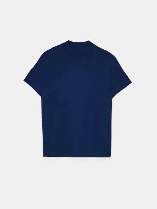 Pullover>MOHITO Pullover mit Kurzen Ärmeln Navy