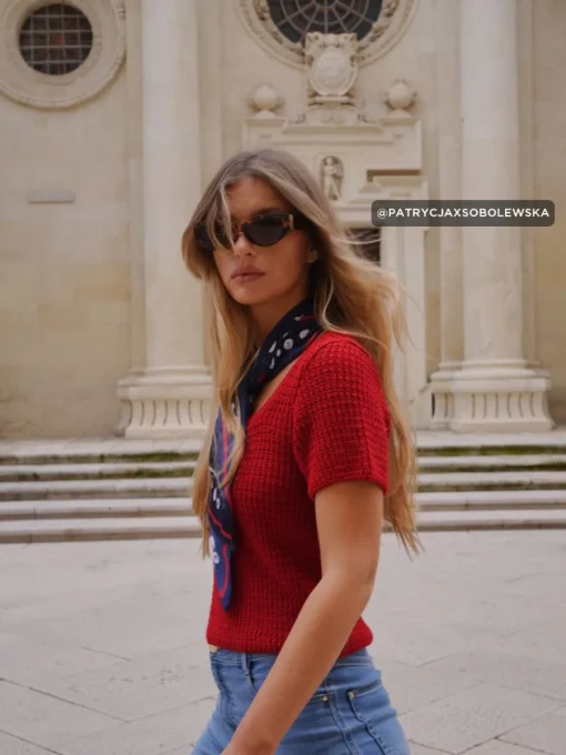 Pullover|T-shirts, Tops>MOHITO Pullover mit Kurzen Ärmeln Rot