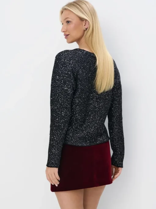Pullover>MOHITO Pullover mit Metallicgarn Schwarz