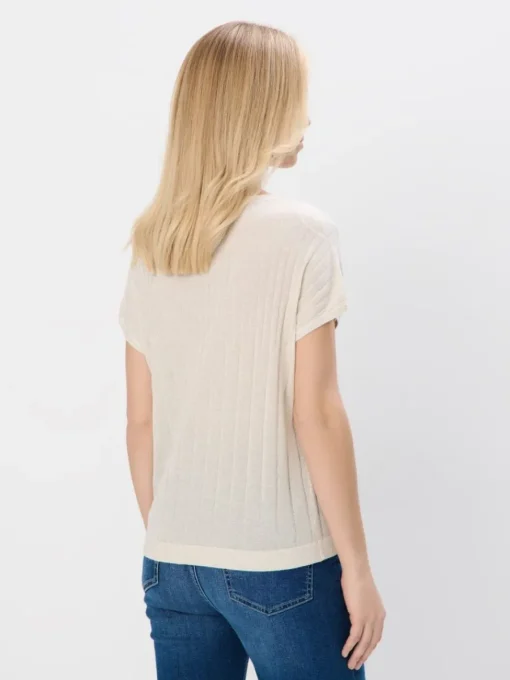Pullover|T-shirts, Tops>MOHITO Pullover mit Metallischem Faden Creme