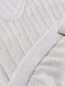 Pullover|T-shirts, Tops></noscript>MOHITO Pullover mit Metallischem Faden Creme