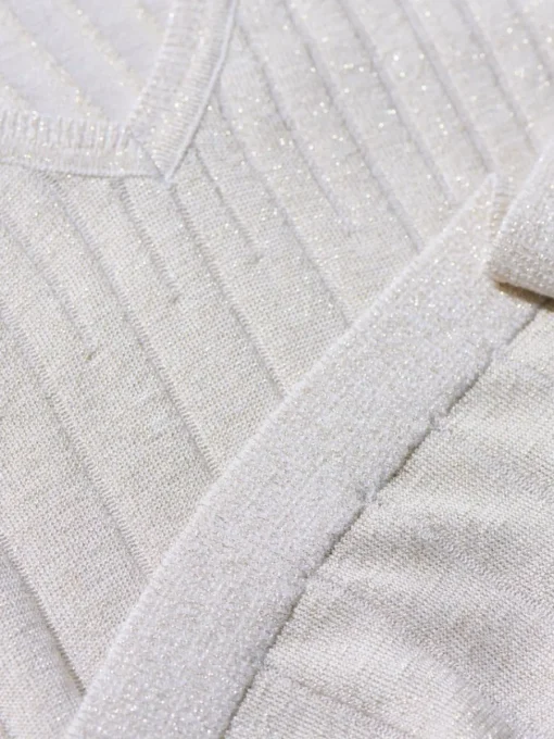 Pullover|T-shirts, Tops>MOHITO Pullover mit Metallischem Faden Creme