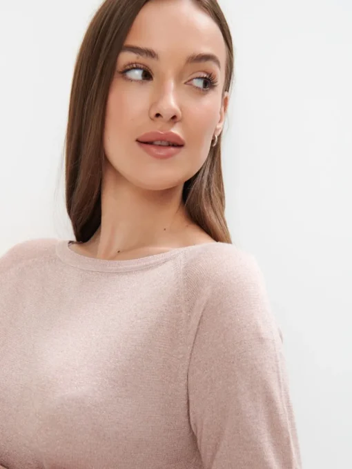 Pullover>MOHITO Pullover mit Metallischem Faden Pastellrosa