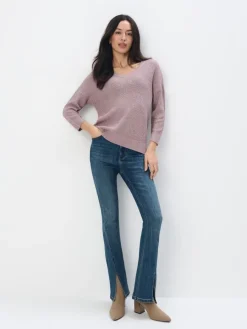 Pullover>MOHITO Pullover mit Metallischem Faden Pink