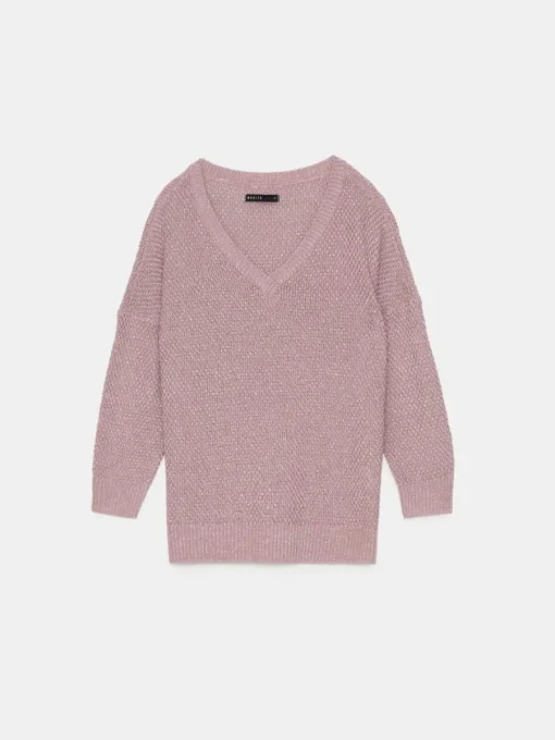 Pullover>MOHITO Pullover mit Metallischem Faden Pink