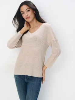Pullover>MOHITO Pullover mit Metallischem Faden Nude