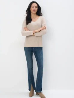Pullover>MOHITO Pullover mit Metallischem Faden Nude