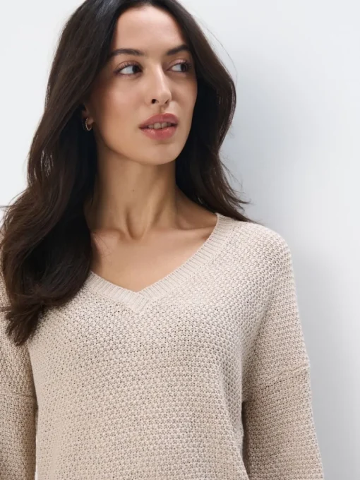 Pullover>MOHITO Pullover mit Metallischem Faden Nude