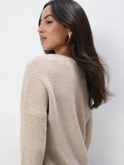 Pullover>MOHITO Pullover mit Metallischem Faden Nude