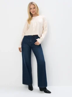 Pullover>MOHITO Pullover mit Pailletten Nude