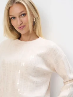 Pullover></noscript>MOHITO Pullover mit Pailletten Nude