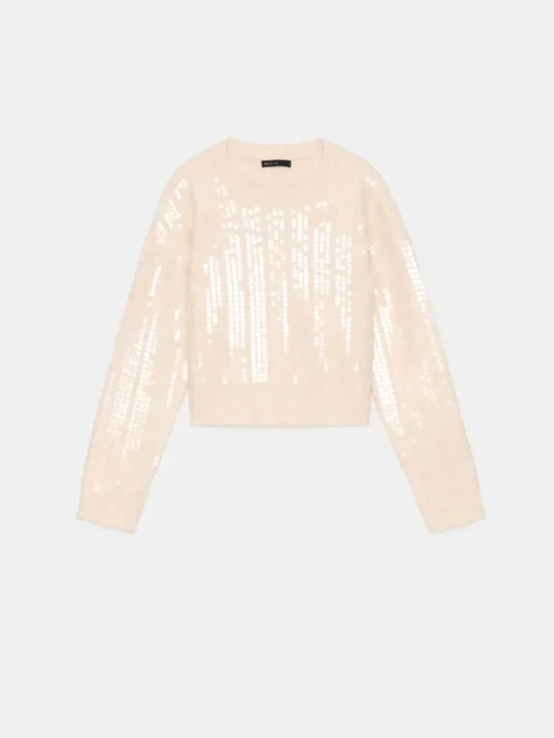 Pullover>MOHITO Pullover mit Pailletten Nude