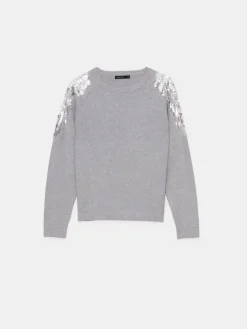 Pullover></noscript>MOHITO Pullover mit Pailletten Grau