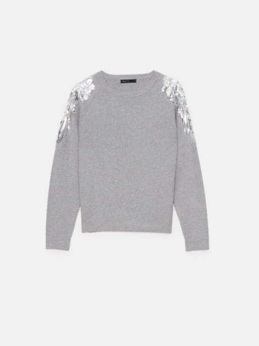 Pullover>MOHITO Pullover mit Pailletten Grau