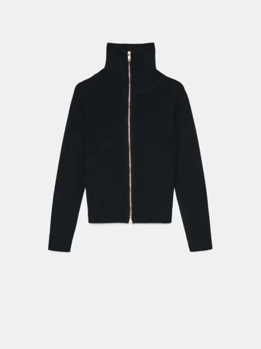 Pullover>MOHITO Pullover mit Reißverschluss Schwarz