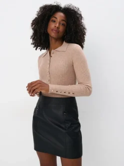 Pullover>MOHITO Pullover mit Rippenmuster Beige