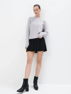Pullover>MOHITO Pullover mit Stehkragen Grau