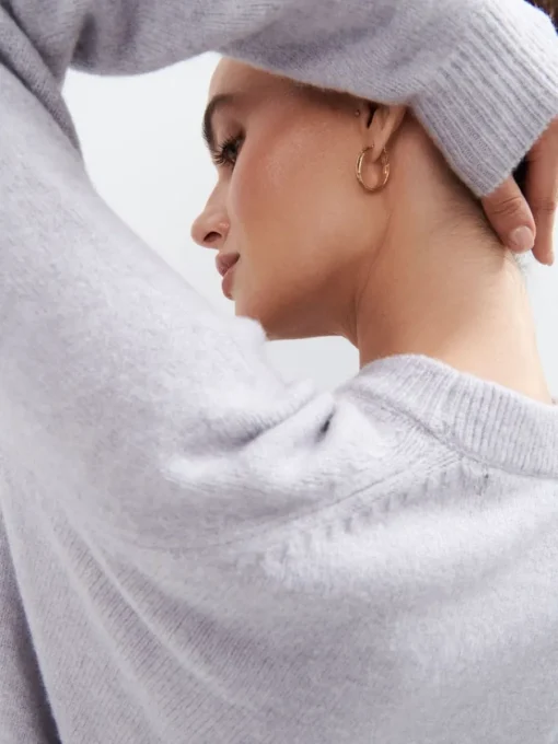 Pullover>MOHITO Pullover mit Stehkragen Grau