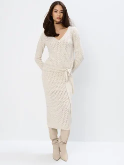 Pullover>MOHITO Pullover mit Umschlagausschnitt Nude