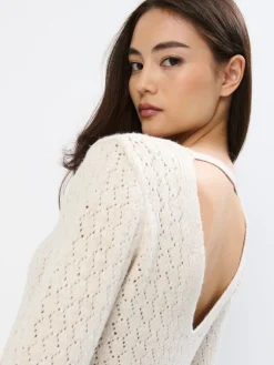 Pullover></noscript>MOHITO Pullover mit Umschlagausschnitt Nude