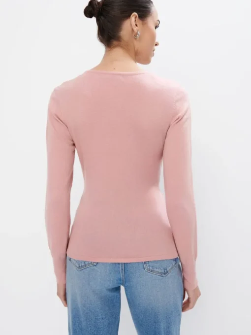 Pullover>MOHITO Pullover mit Umschlagausschnitt Pink