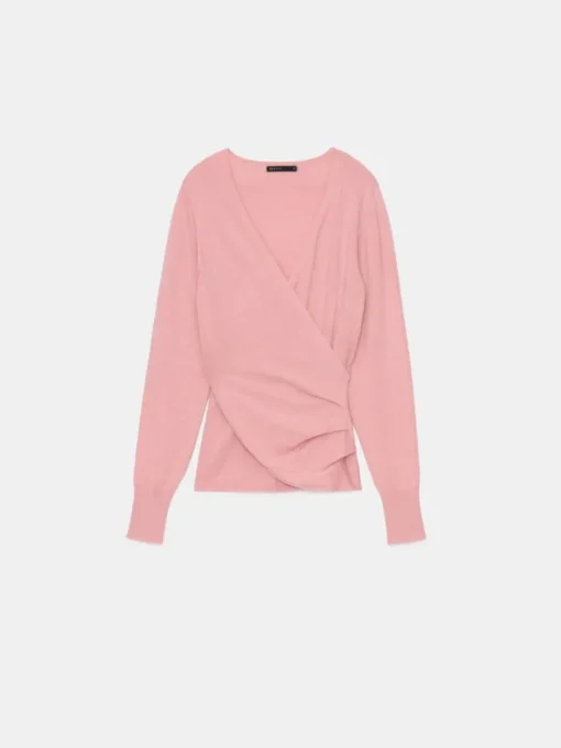 Pullover>MOHITO Pullover mit Umschlagausschnitt Pink