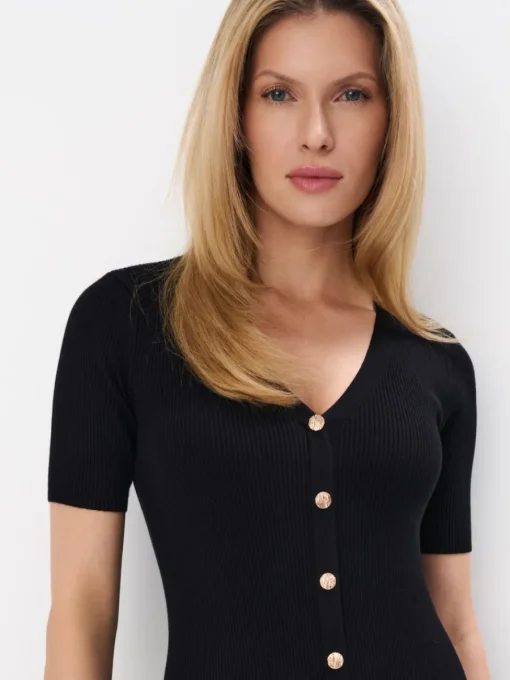Midi, Maxikleider|Kleider, Overalls>MOHITO Pulloverkleid Midi Schwarz