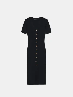 Midi, Maxikleider|Kleider, Overalls></noscript>MOHITO Pulloverkleid Midi Schwarz