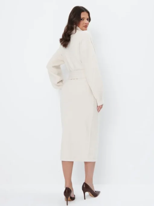 Midi, Maxikleider|Kleider, Overalls>MOHITO Pulloverkleid Midi mit Rollkragen Beige